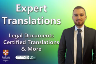 expertly translate legal, business, and other documents