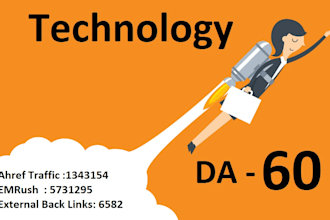 do guest post da 60 technology websites