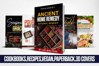 design a professional recipe or cookbook covers