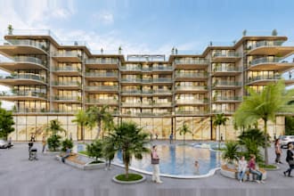 do interior exterior design, sketchup revit 3d model, architectural 3d rendering
