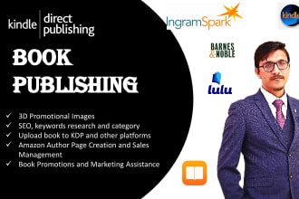 provide kindle and wprldwide publishing services with formatting and design