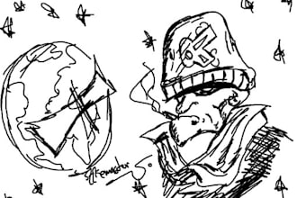 sketch anything on MS Paint