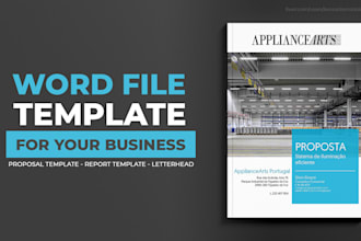 design a professional word proposal template for business