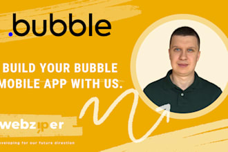 develop web or mobile app in bubble io