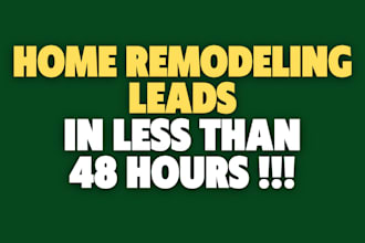 get home remodeling leads with facebook lead generation ads