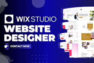 do converting business website or landing page design in wix studio