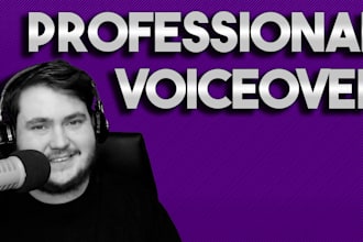 record a professional british voiceover with your script
