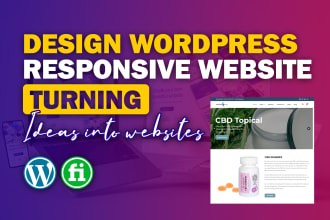 create responsive wordpress website or landing page