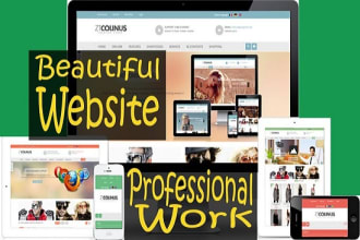 design, redesign responsive wordpress website or fix wp errors