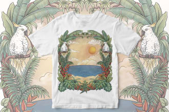 create colourful and playful t shirt design