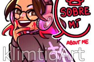 draw cute HQ panels for your twitch channel