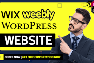 design or redesign wordpress weebly wix business website