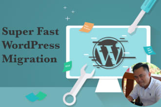 transfer your wordpress to new host or domain within 30 hours