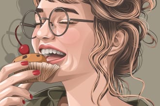 create your picture into vector portrait