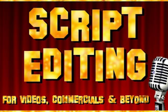 edit a 1 minute, 100 word script