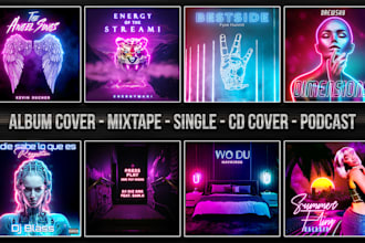 design unique album, podcast, mixtape, single, cd cover
