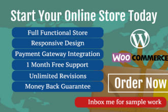 build your ecommerce store website