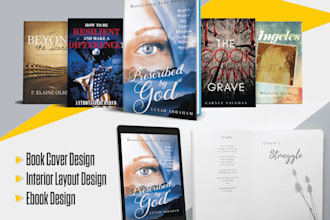 design book cover, interior and ebook