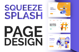 create a stunning squeeze page or splash page