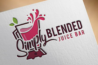 design food drink restaurant logo for your brand or company