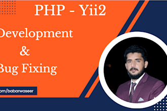 fix yii2 errors and develop efficient applications