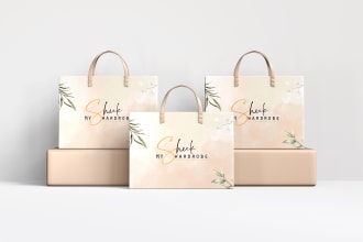 design luxury shopping bag and paper bag