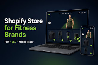 build a shopify store for fitness brands with SEO