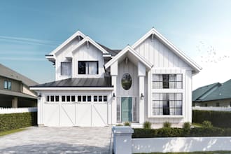 create 3d model and render realistic exterior