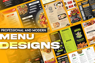 design restaurant menu, food menu, digital menu board, flyer