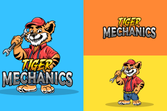 design unique cartoon animal mascot logo