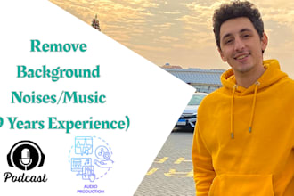 remove background noise or music from your audio or video