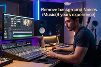 remove background noise or music from your audio or video