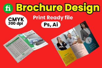 do bifold, trifold brochure design for promotional marketing