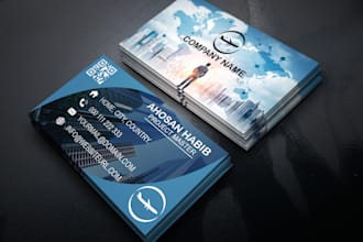 professional business card with new concepts
