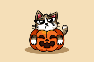 design cute 2d cartoon animal character