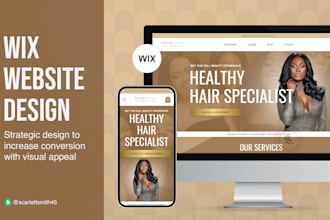 design or redesign a beautiful wix website for you, your business or ecommerce