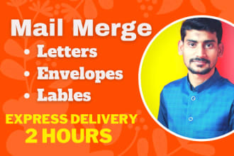 do mail merge for mailing labels letters and envelopes