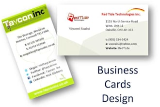 create a professional business card design for you