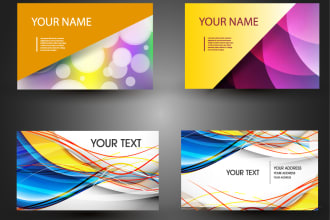design business card, postcard, greeting card, envelop, etc
