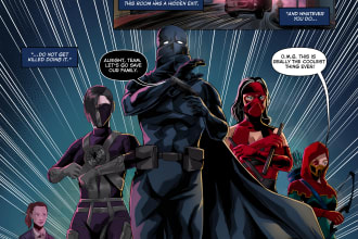 draw comic art for you