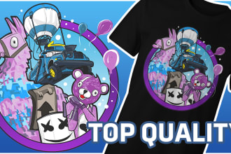 do custom t shirt design and t shirt illustration