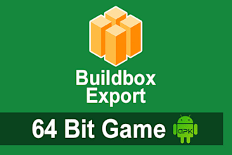 export buildbox to 64bit apk and aab game from bbdoc project