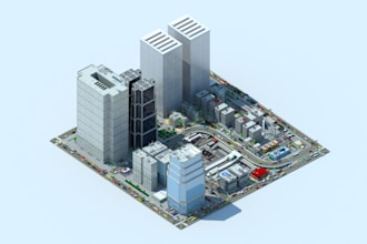 do a 3d city for you
