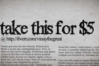 create awesome newspaper typography video
