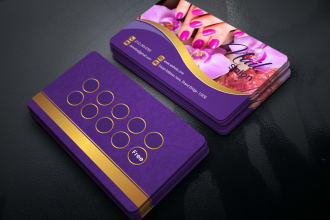 do salon, spa, business card, loyalty card, referral card