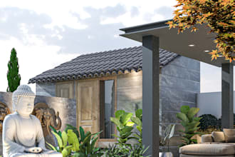 design your landscape, garden, backyard, terrace and pool