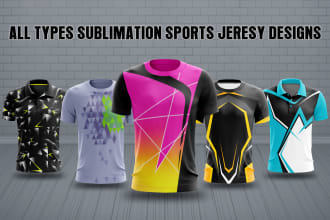do custom all types sublimation sports jersey designs