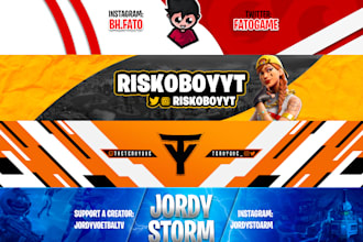 a clean youtube banner