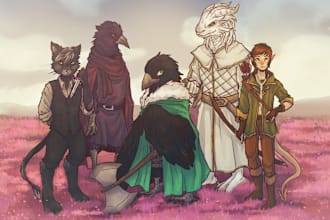 illustrate your dnd character or group