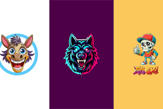 design mascot style vector logo